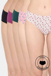Rosaline Fleur Burst Medium Rise Full Coverage Hipster Panty (Pack of 5) - Multicolor — thumbnail 1